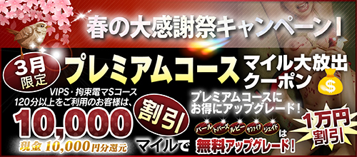 【３月限定】プレミアム★マイルクーポン